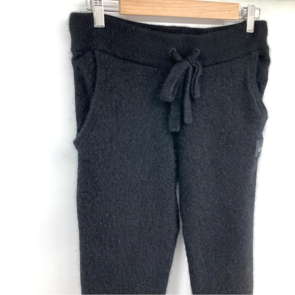 Alo Black Cashmere Jet Set Pants - Picture 7 of 8